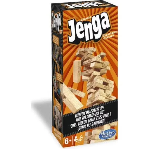 Hasbro Classic Jenga - Gioco di Blocchi di Legno
