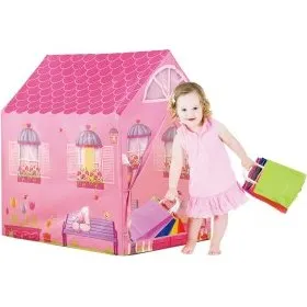 Tenda da Gioco per Bambine Rosa Principessa 95x72x105 cm