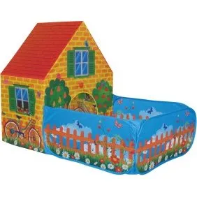 Casetta Bimbi con Giardino Tenda PVC 150x90x110 cm