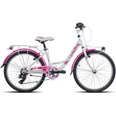 Torpado Kelly T611 24" Bicicletta City Bianco/Fuxia