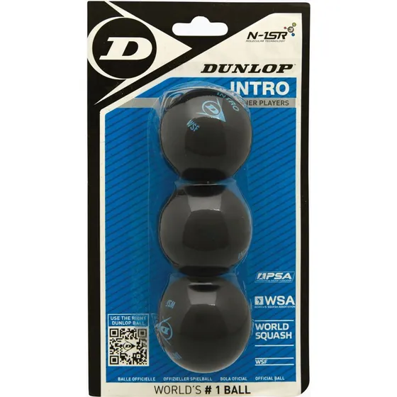 Dunlop Intro Blue Dot 3 Palline Squash