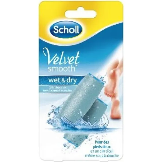 Scholl Velvet Smooth Wet & Dry Testine Rotanti 2 Rotoli