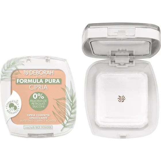 Deborah Formula Pura Bio Cipria Apricot 0% Bio Made in Italy
