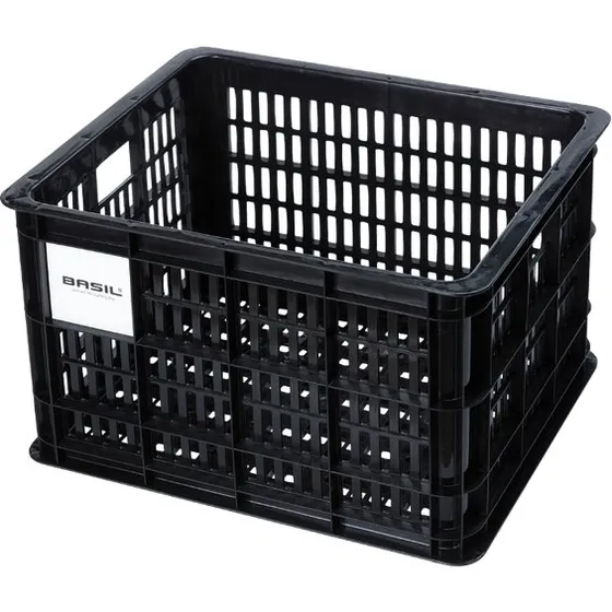 Basil Crate M 29,5L Nero Cestino Bicicletta