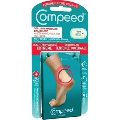Compeed Cerotti per Vesciche al Tallone Sport 5 Pezzi