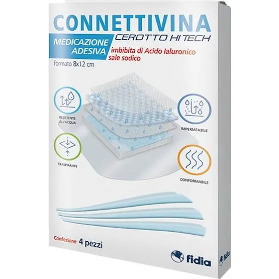 Connettivina Cerotto Hi Tech 8x12 cm 4 Pezzi