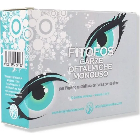 Abros Fitofos Salviettine Oculari Monouso 20 Pezzi