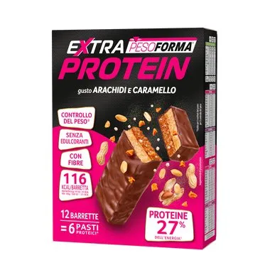 Pesoforma Extra Protein Barrette Arachidi e Caramello