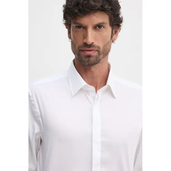 BOSS Camicia in Cotone Uomo Bianco Slim 41