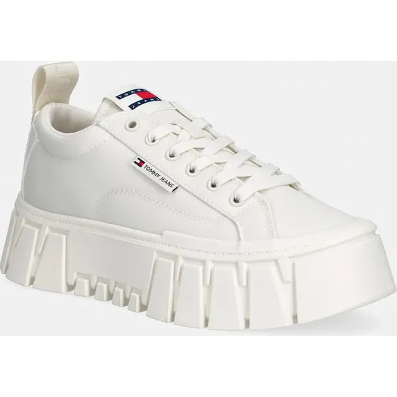 Tommy Jeans TJW FLATFORM CHUNKY SNEAKER Bianche