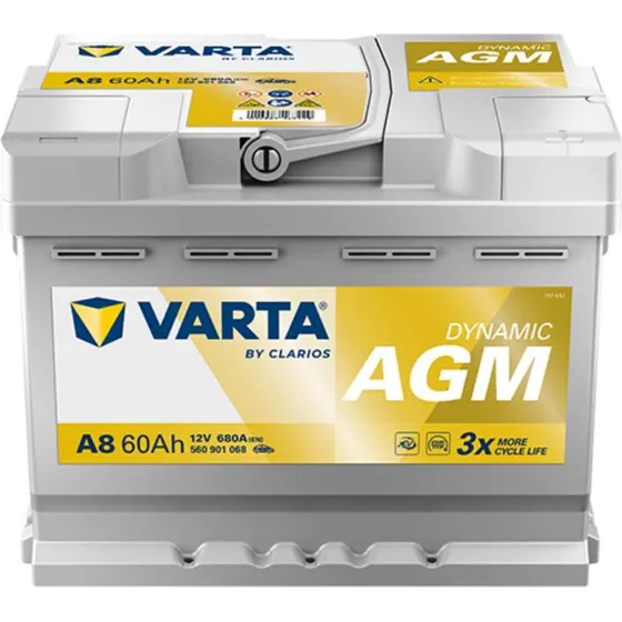 Varta Silver Dynamic AGM A8 12V 60Ah 680A