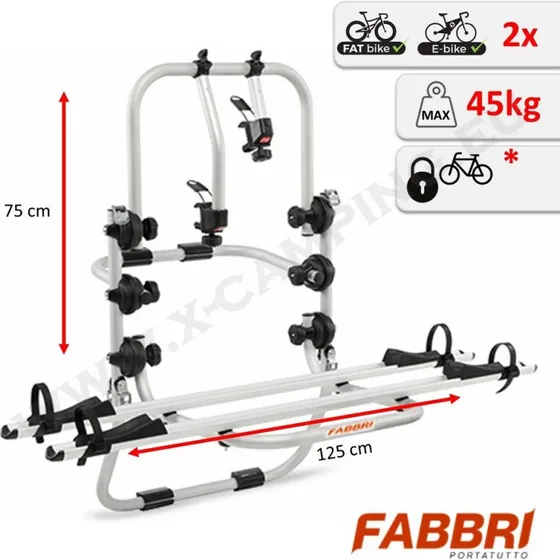 Fabbri BICI OK Elektrobike 75 Portabici Posteriore 2 Ebike