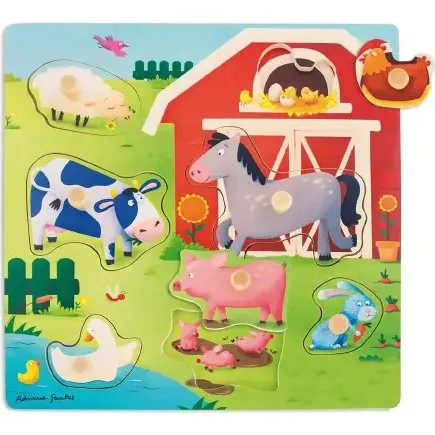 Goula Puzzle Mamme e Cuccioli Fattoria