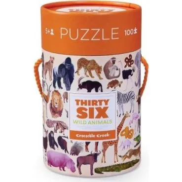CRC40542 Puzzle Animali 100pz in Barattolo