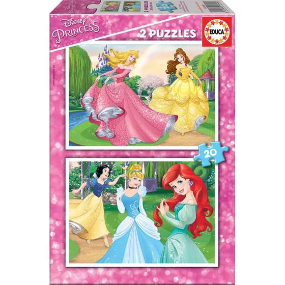Educa Puzzle Disney Principesse 2x20 pezzi