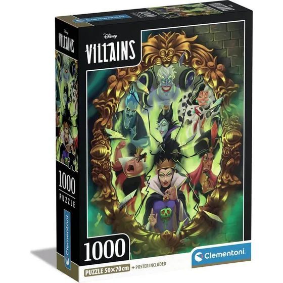 Clementoni Puzzle 1000 Pezzi Villains Disney