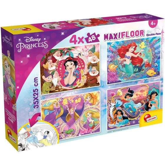 Lisciani Giochi Disney Puzzle Maxifloor 4x48 Princess