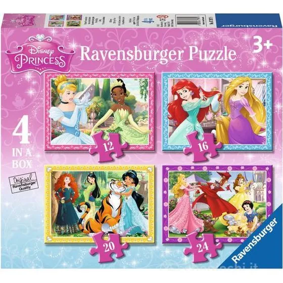 Ravensburger Puzzle Principesse Disney 4 in a Box