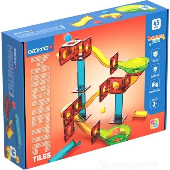 Geomag Magnetic Tiles Marble Run 45 pezzi