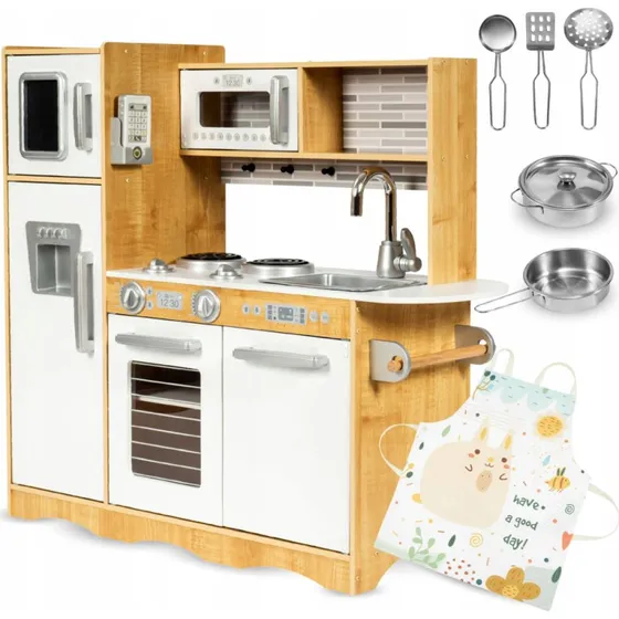 Mamabrum Cucina Giocattolo in Legno con LED W1C600B