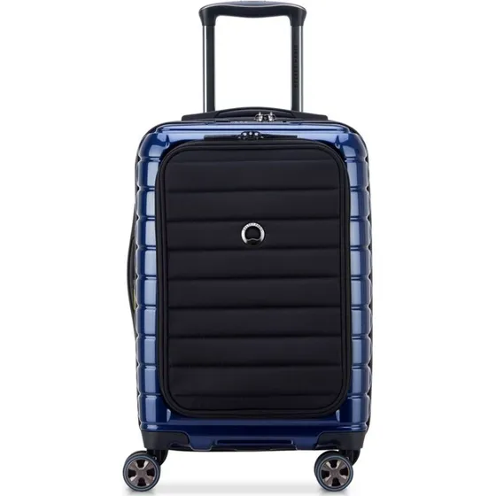 Delsey Paris Shadow 5.0 Trolley Cabina 4 Ruote Blu Navy 55 cm