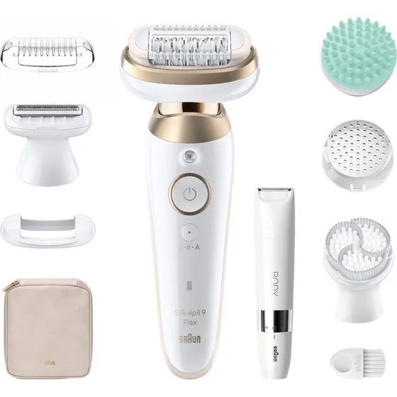 Braun Silk-epil 9-481 3D 40 pinzette Bianco/Oro