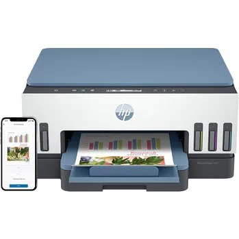 HP Smart Tank 7006 Multifunzione A4, Blu/Grigio/Bianco