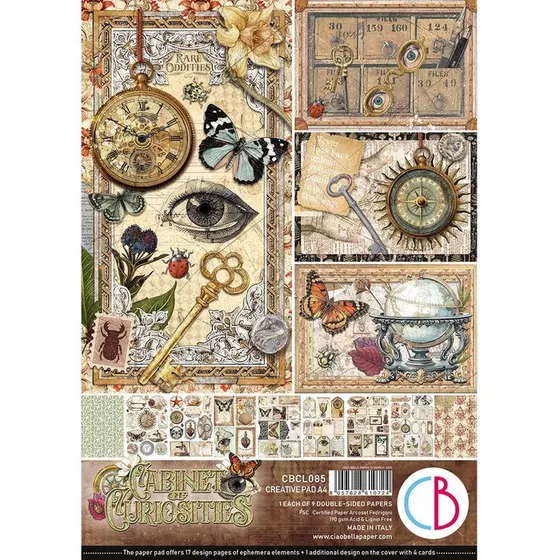Cabinet of Curiosities - Set Carta A4 9 Fogli