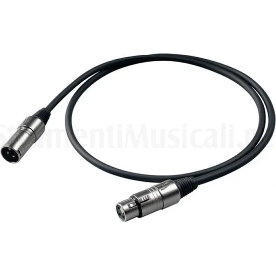 Proel BULK250LU15 Cavo XLR 3P Maschio-Femmina 15m Nero