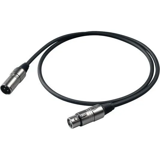 Proel BULK250LU1 Cavo XLR 3P 1m Nero