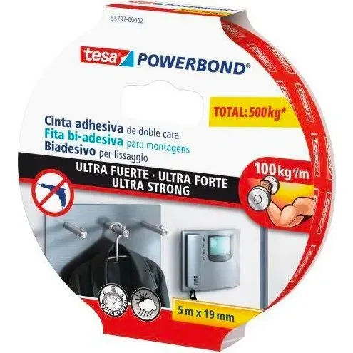 Tesa Powerbond Ultra Strong 19 mm x 5 m Bianco