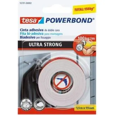 Tesa Powerbond ULTRA STRONG 1,5x19 mm bianco