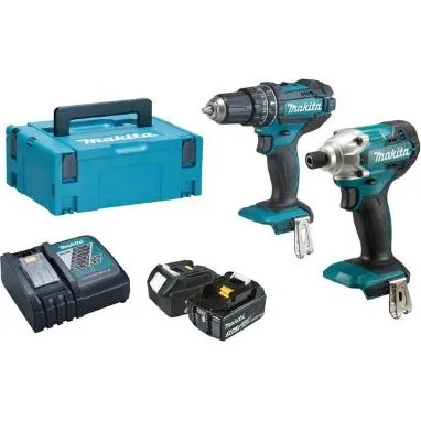 Makita DLX2337J Kit Trapano Percussione e Avvitatore 18V