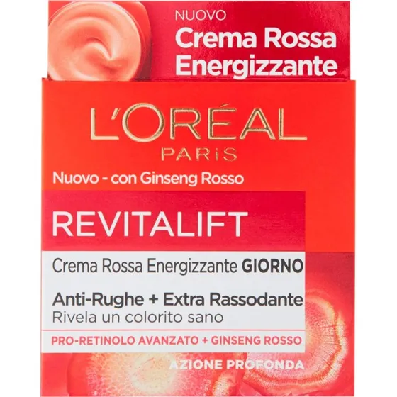 L'Oréal Paris Revitalift Crema Rossa Energizzante Giorno 50ml