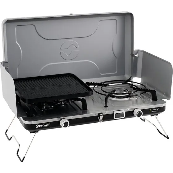 Outwell Merapi Pro Duo Deluxe Fornello a Gas 2 Fuochi