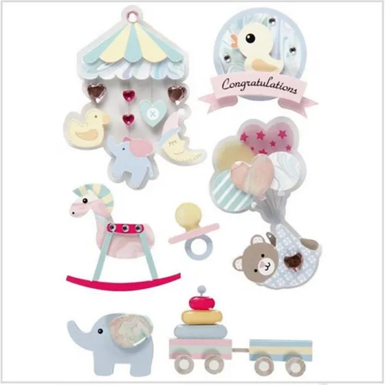 Creativ Company 3D Sticker Baby, 8 pezzi