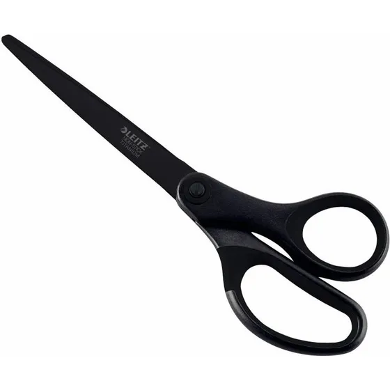 Leitz Forbici Antiaderenti in Titanio 180 mm Nero