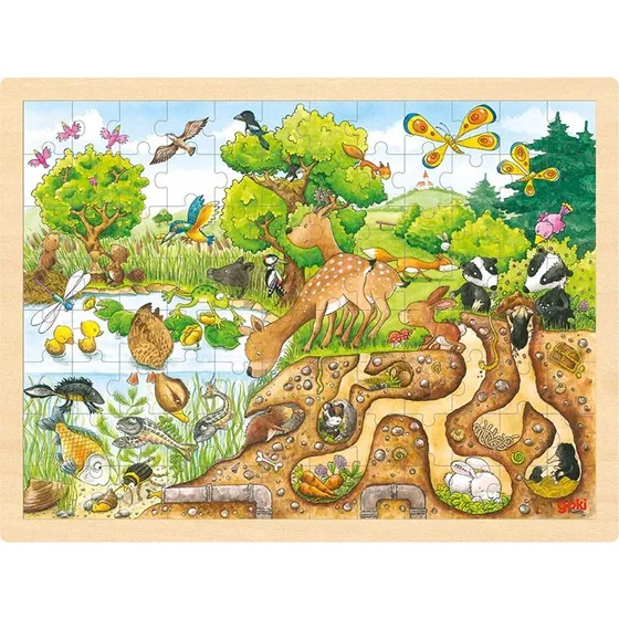 Goki Puzzle Esploriamo la Natura 96 pezzi