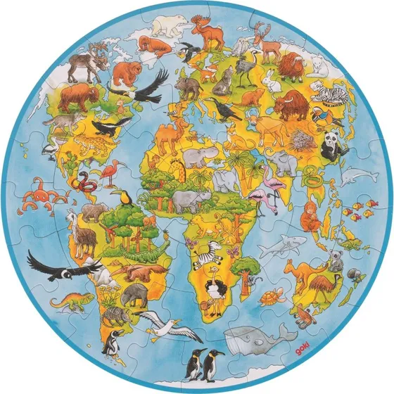 GOLLNEST & KIESEL KG Puzzle Circolare XXL Animali Nel Mondo