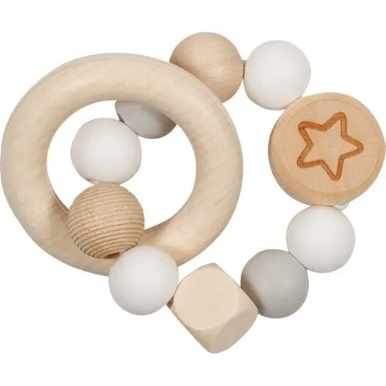 Goki Anello tattile Stella in legno e silicone 0+