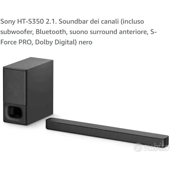 Sony HT-S350 Soundbar 2.1ch con Subwoofer Nero