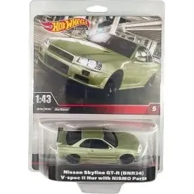 Hot Wheels Premium 1/43 Nissan Skyline GT-R BNR34
