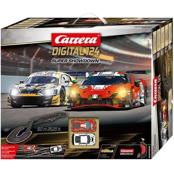 Carrera Digital 124 Super Showdown - Pista 8m con Ferrari 296 GT3 e Audi R8 LMS GT3 Evo II