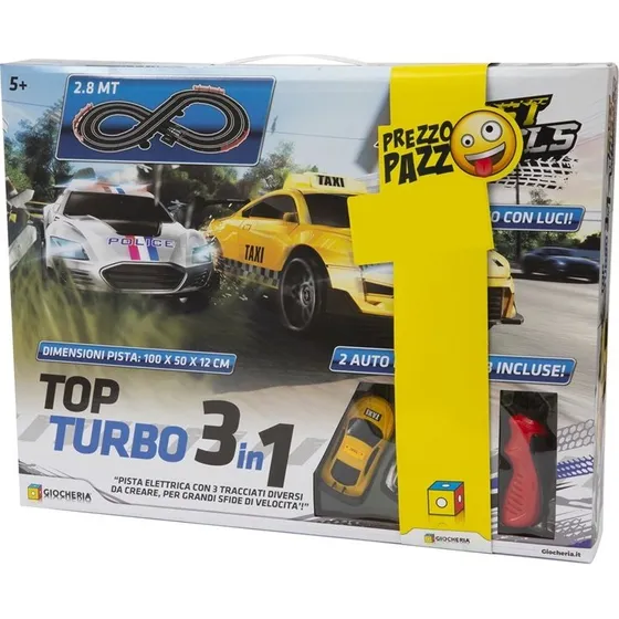 Fast Wheels Pista Top Turbo 3 in 1 Ricaricabile
