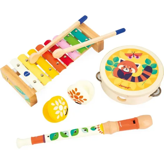 Janod Set Musicale Gioia - Xilofono in Legno e Metallo