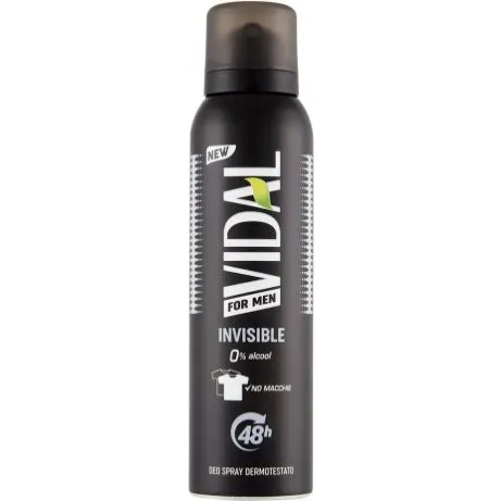 Vidal For Men Invisible Deodorante Spray 150 ml