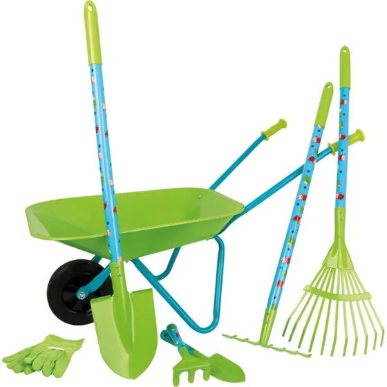 Small Foot Set Giardino 9 pz con Carriola Verde