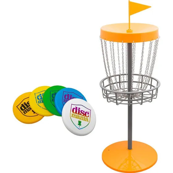 H80 Mini Disc Golf Set Portatile con 5 Dischi Ø10 cm Giallo