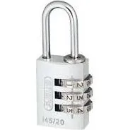 Abus 145/30 Lucchetto Codice Argento