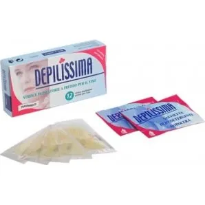 Depilissima Strisce Depilatorie Viso Trasparenti 12 Pezzi